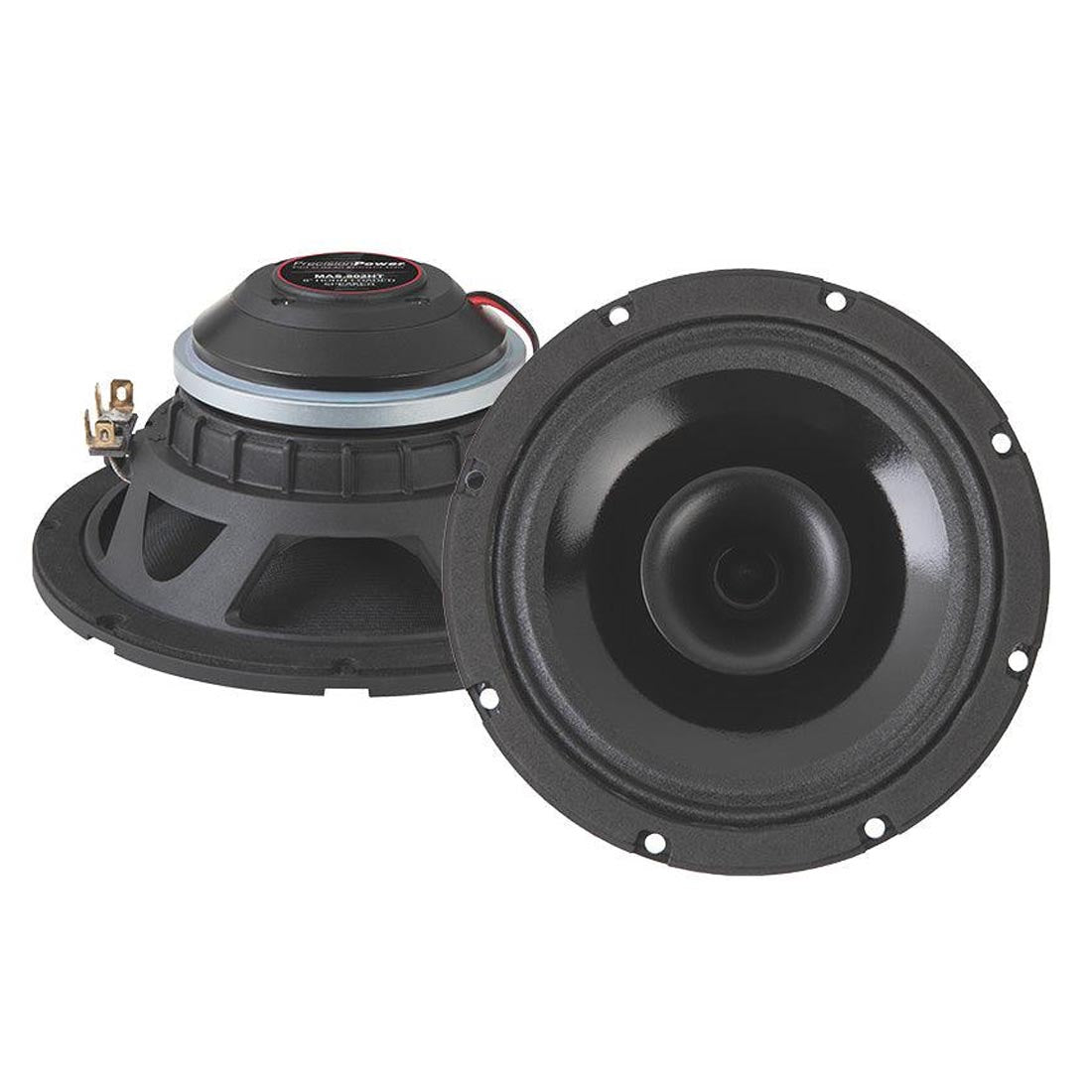 Precision Power MAS.802HT 8" 2-Ohm High Efficiency Horn Loaded Motorcycle Speakers - Soundstream Reserve