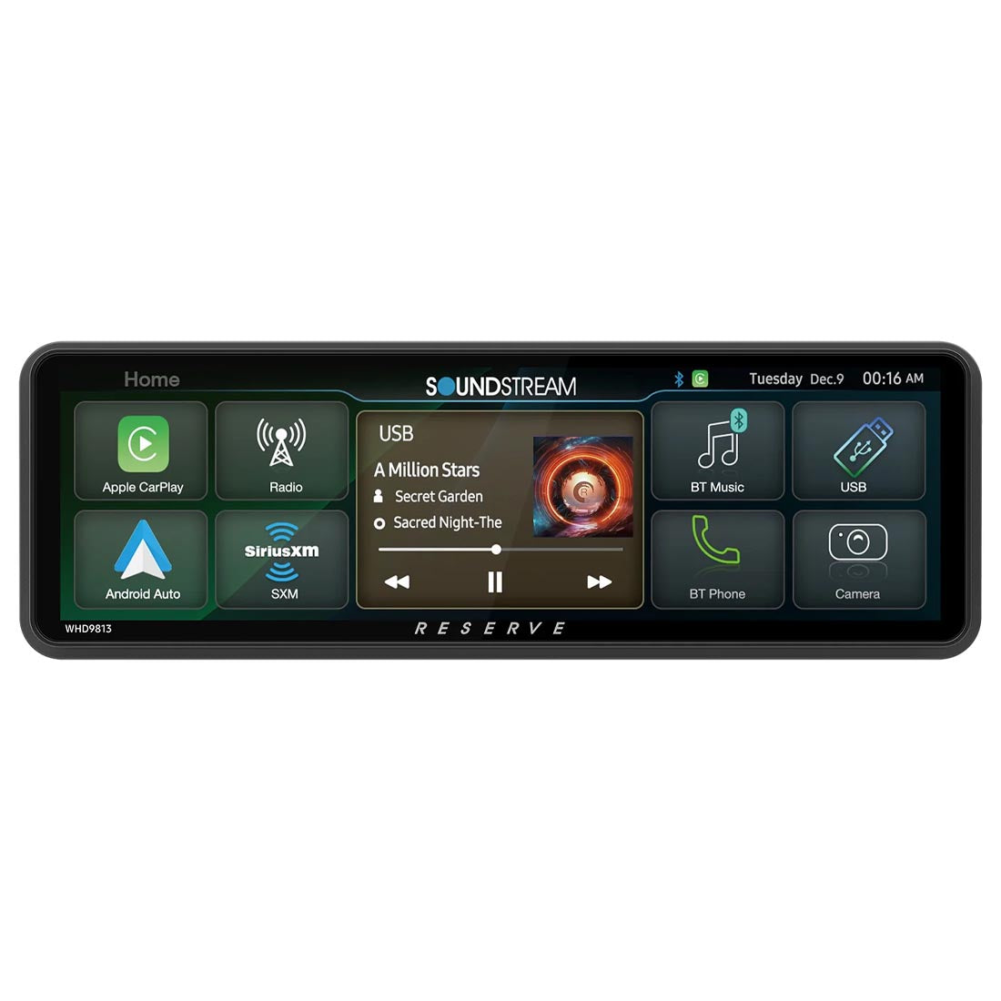Precision Power WHD.9813 Motorcycle Head Unit for 1998–2013 Harley-Davidson Touring - Soundstream Reserve