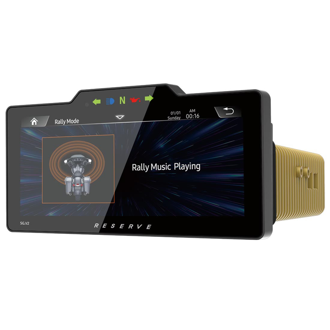 Precision Power WHD.SGV2 Plug-N-Play Head Unit for Select 1998-2013 Harley Davidson Street Glide Motorcycles - Soundstream Reserve