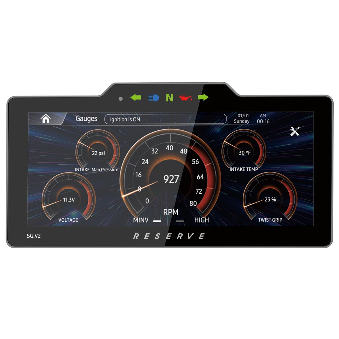 Precision Power WHD.SGV2 Plug-N-Play Head Unit for Select 1998-2013 Harley Davidson Street Glide Motorcycles - Soundstream Reserve