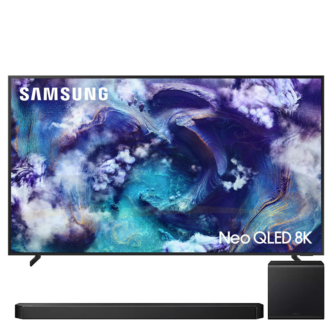 Samsung QN900F Neo QLED 8K Vision AI Smart TV | HW-Q800F/ZC 5.1.2 Channel Q-series Soundbar Bundles