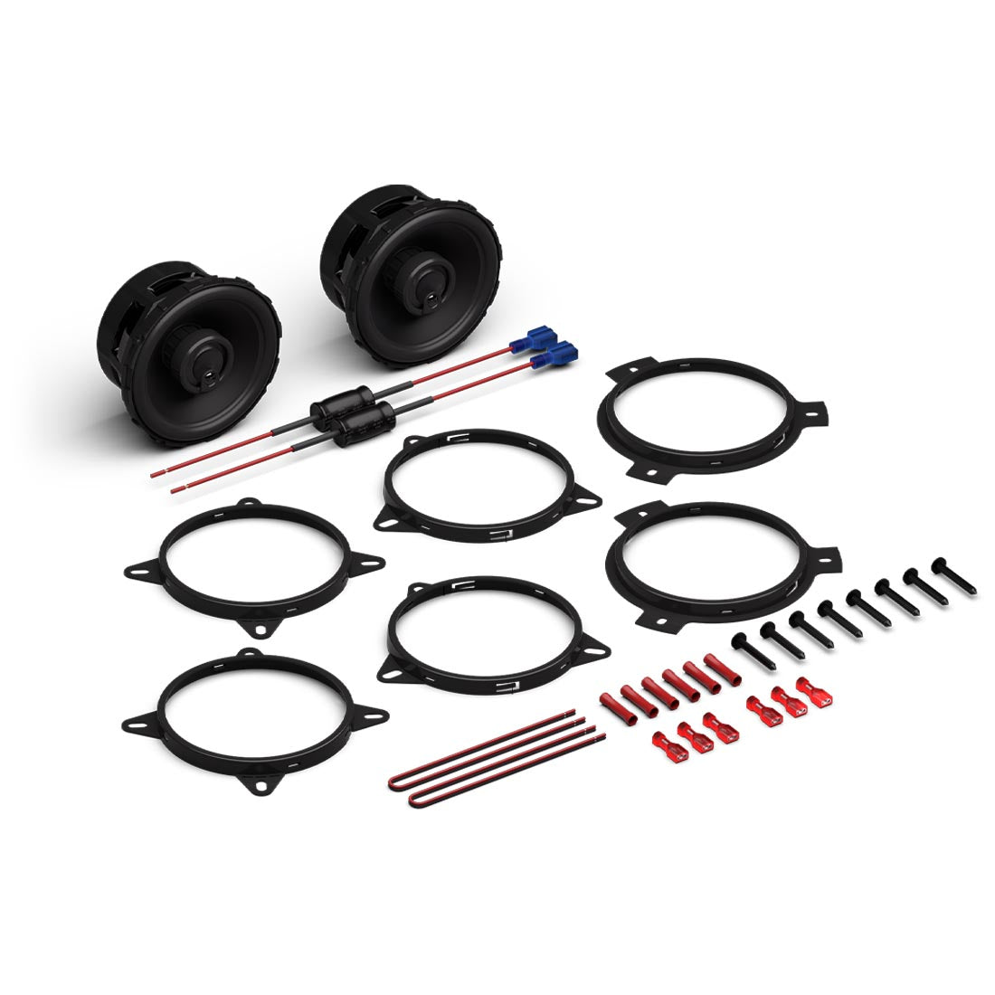 Rockford Fosgate P1V2-4 Punch P1 4" 3-Way Coaxial Speakers - Pair