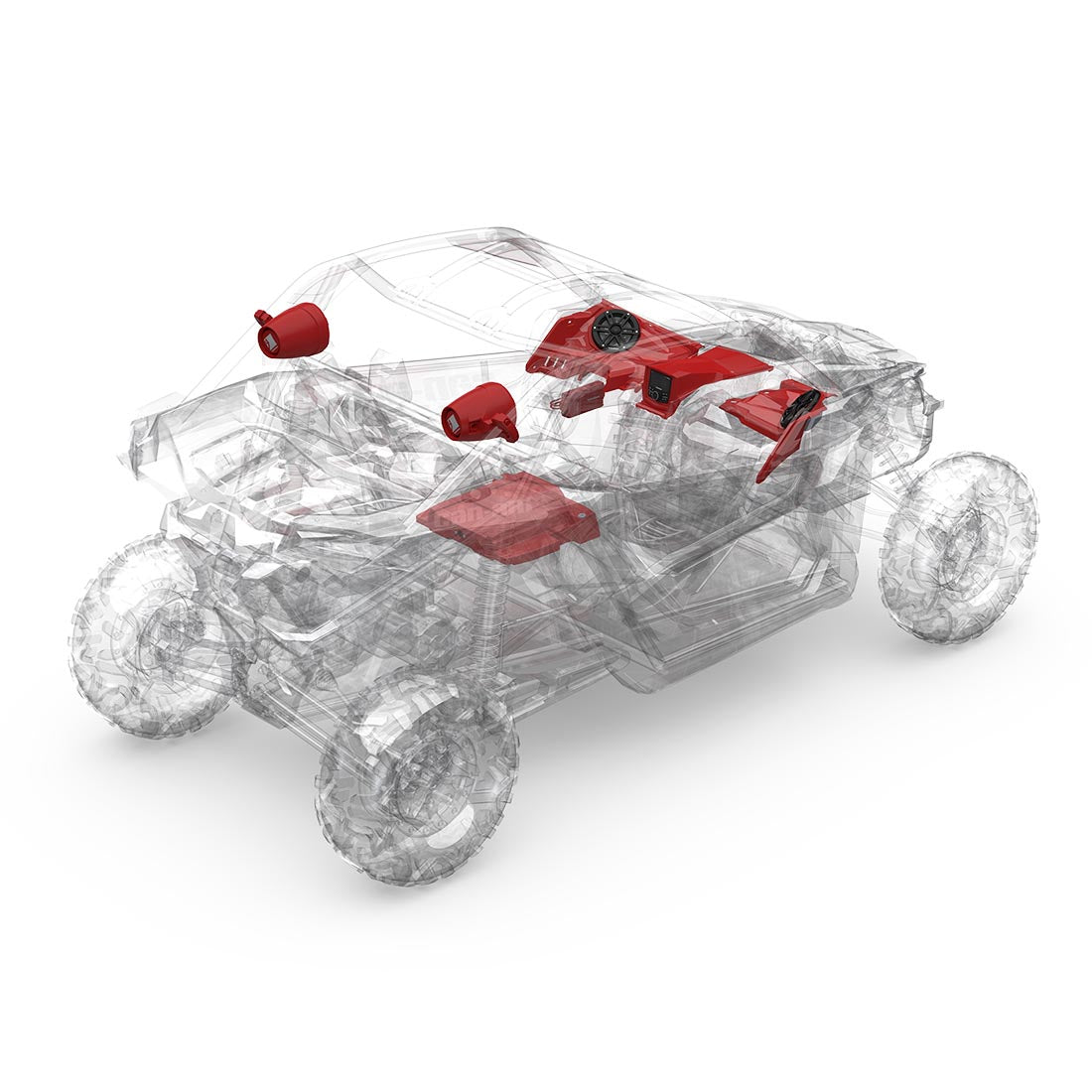 Rockford Fosgate X317-STG4 2017+ Can-Am X3 Stage-4 Audio System (Gen-3)