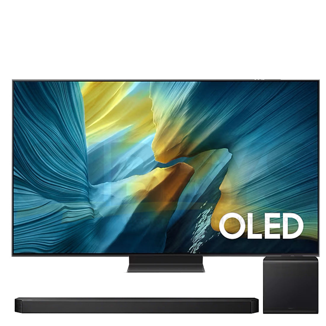 Samsung S95F OLED 4K Vision AI Smart TV | HW-Q800F/ZC 5.1.2 Channel Soundbar Bundle