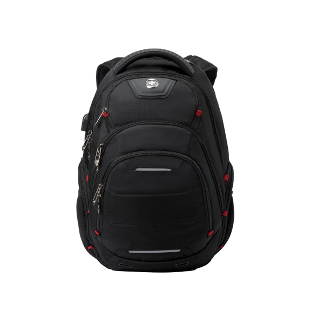 Swissdigital SD1003BT02506-01 16" Laptop Backpack USB Charging - Black