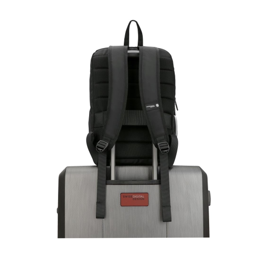 Swissdigital SD1006FBT02506-01B 16" Laptop Backpack - Black