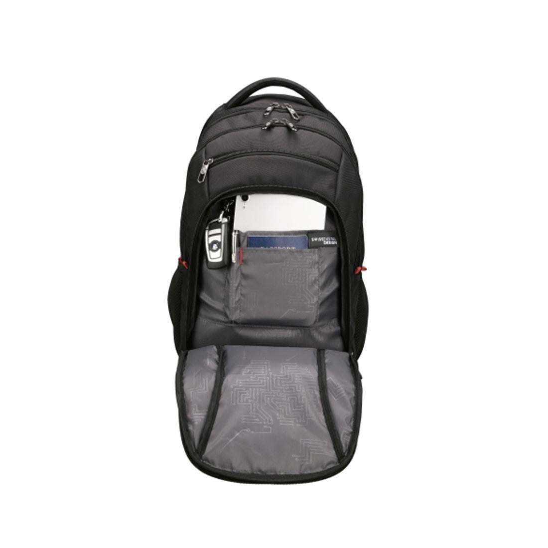 Swissdigital SD1679BT02506-01 Sursee 17" Laptop Backpack - Black