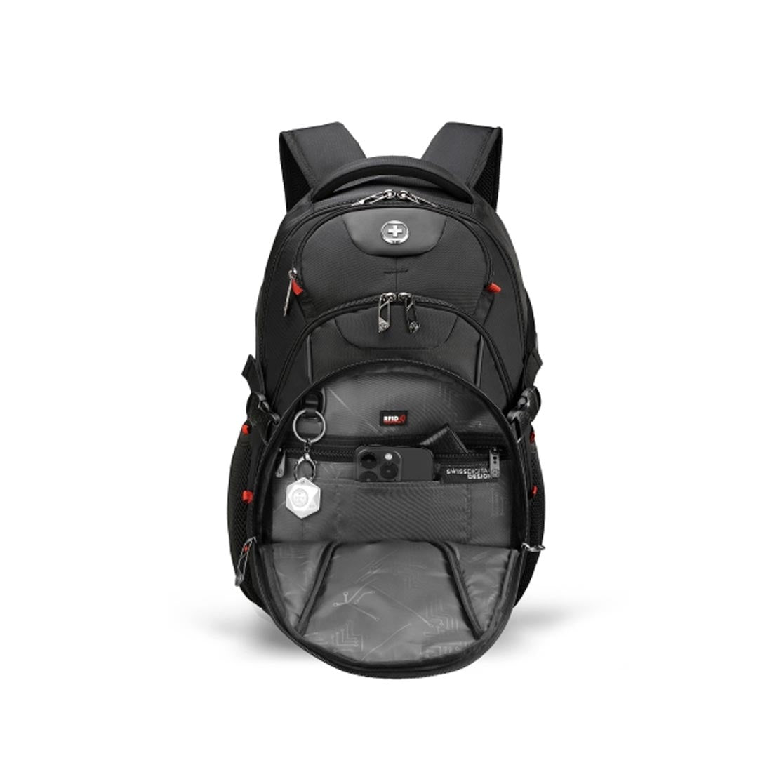 Swissdigital SD803BT02506-01 Vector 17" Laptop Backpack - Black