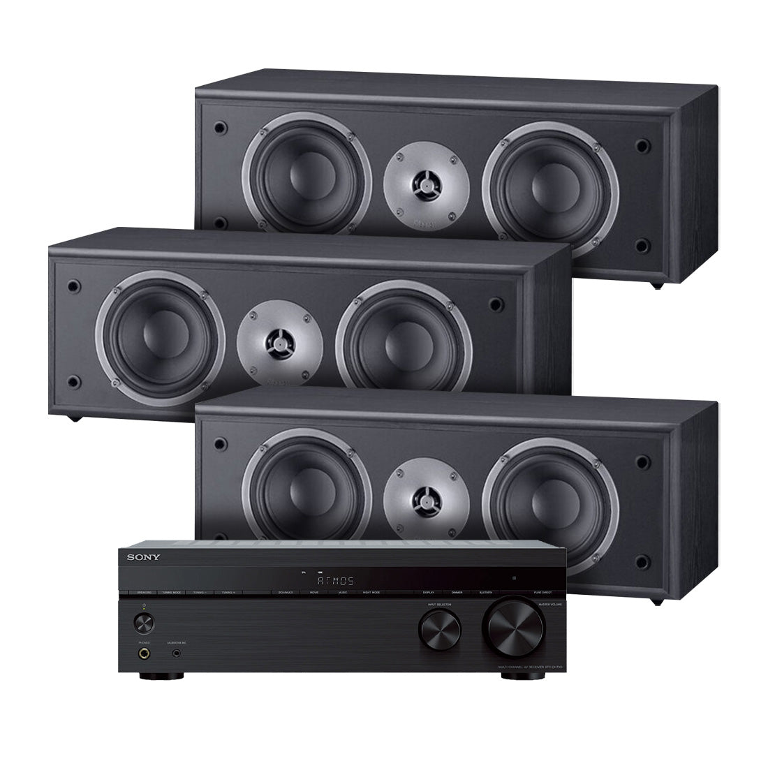 Sony STR-DH790 7.2 Channel Home Theatre AV Receiver | Magnat MSC252B Monitor Supreme 4.25" Center Channel Speakers - Bundle