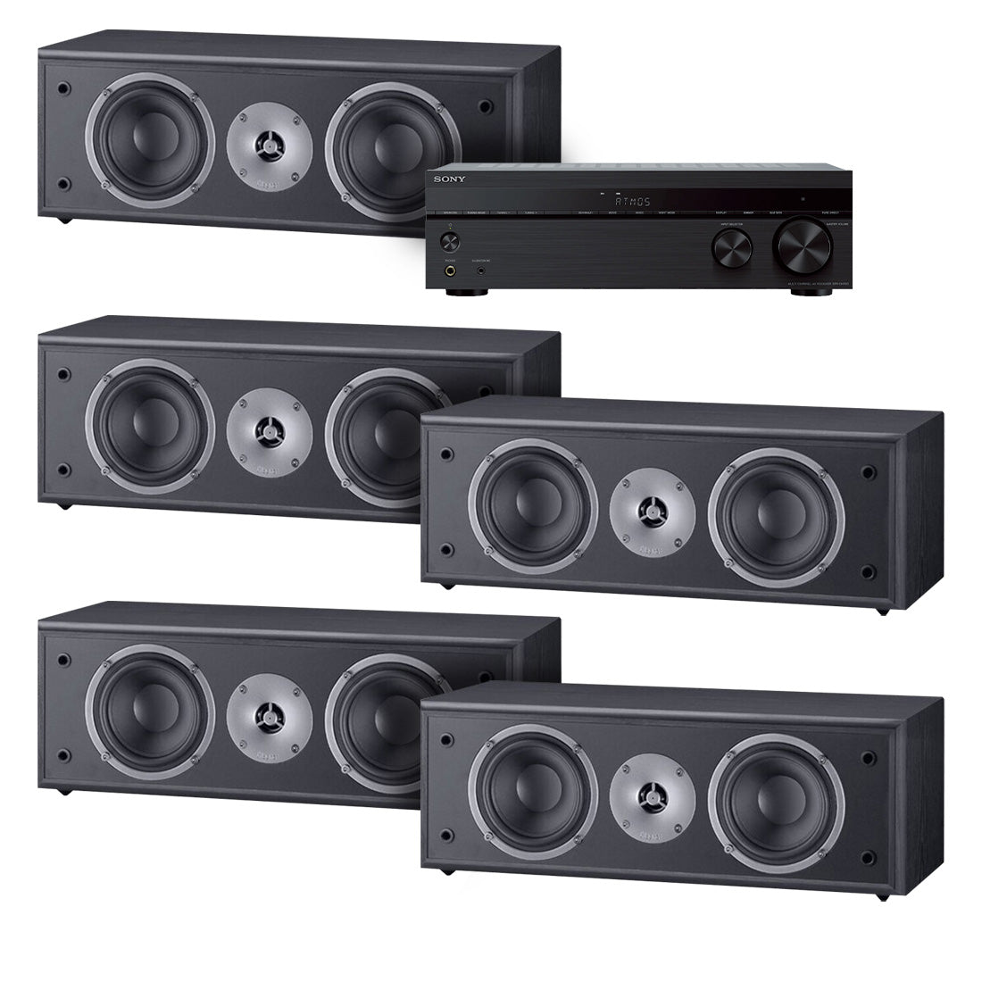 Sony STR-DH790 7.2 Channel Home Theatre AV Receiver | Magnat MSC252B Monitor Supreme 4.25" Center Channel Speakers - Bundle