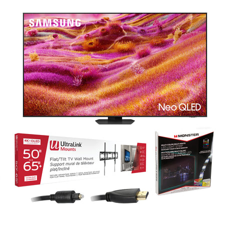 Samsung QN43QN90FAFXZC 43" Neo QLED 4K Vision AI Smart TV | Ultralink KIT3LED Home Entertainment Starter Kit Bundle