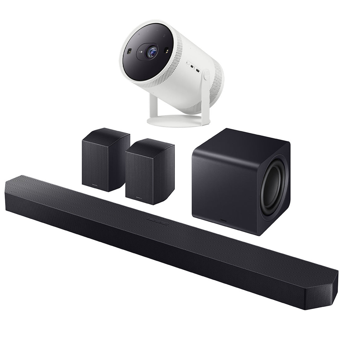 Samsung HW-Q990F/ZC 11.1.4 Channel Soundbar | SP-LFF3CLAXXZC The Freestyle 2nd Gen Projector - Bundle