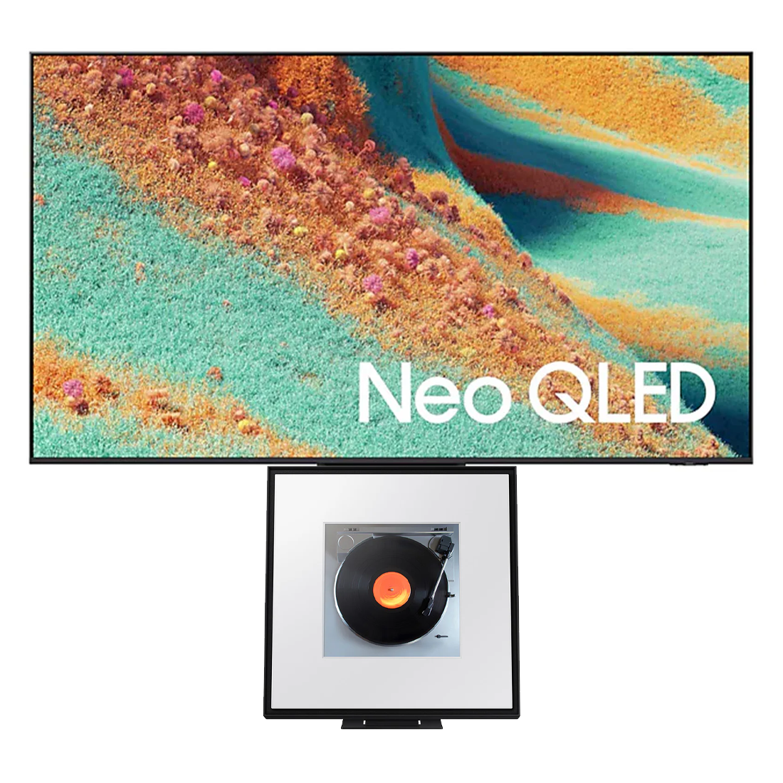 Samsung QN85F Neo QLED 4K Vision AI Smart TV - 2025 | Samsung HW-LS60D/ZC Music Frame Wireless Speaker - Bundle