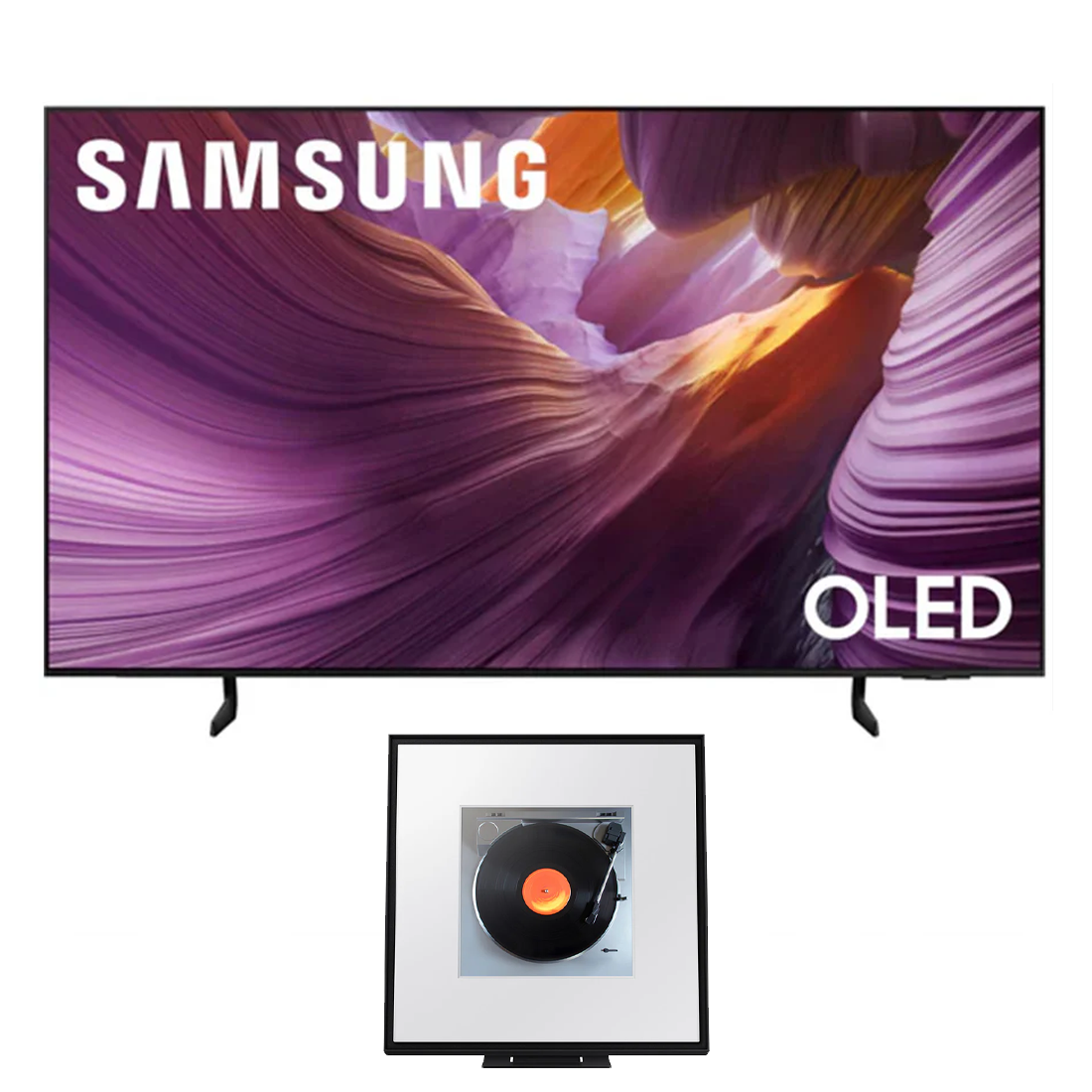 Samsung S85F OLED 4K Vision AI Smart TV - 2025 | HW-LS60D/ZC Music Frame Wireless Speaker - Bundle