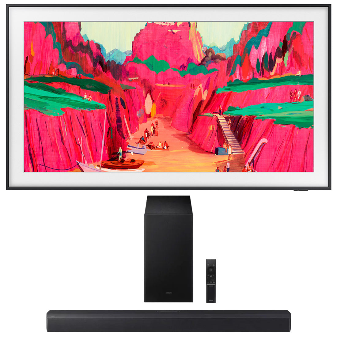 Samsung LS03F The Frame Pro Neo QLED Smart TV - 2025 | HW-B550F/ZC 2.1 Channel Soundbar - 2025 - Bundle