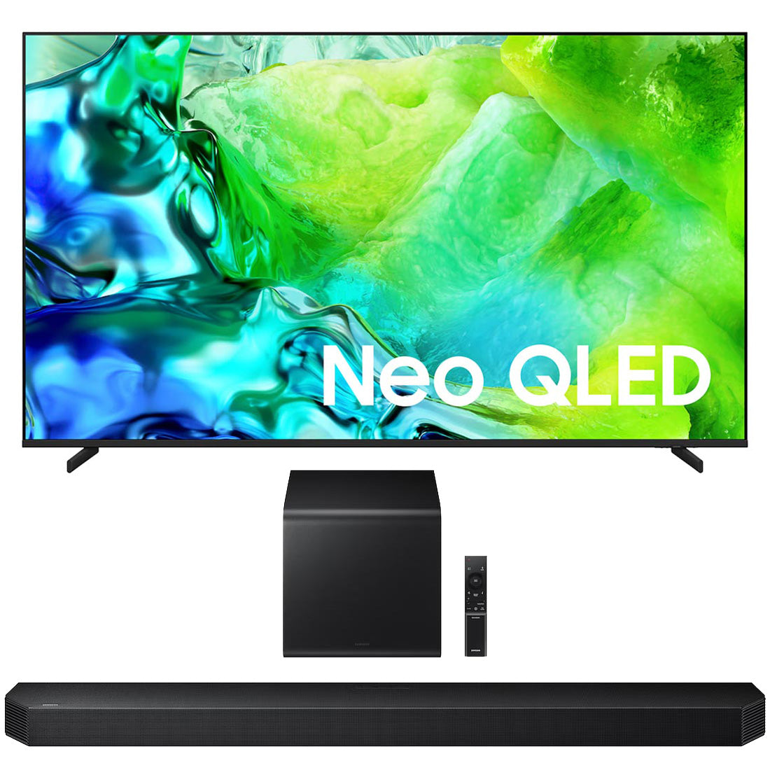 Samsung QN82H Neo QLED 4K Vision AI Smart TV | HW-Q800H/ZC 5.1.2 Channel Soundbar and Subwoofer - 2026 Bundle