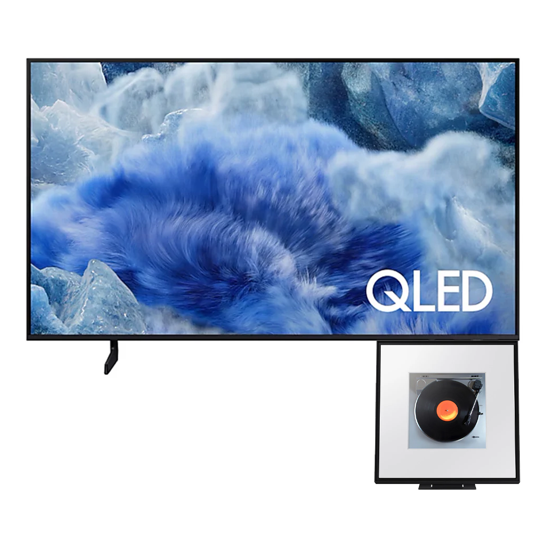 Samsung Q8F QLED 4K Vision AI Smart TV | HW-LS60D/ZC Music Frame Wireless Speaker - Bundle