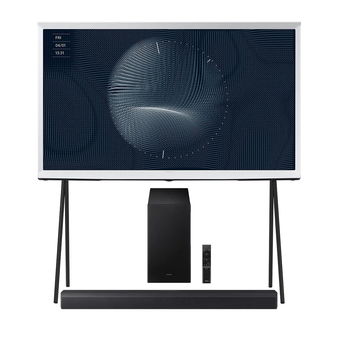 Samsung LS01DAFXZC The Serif 4K Smart TV - 2024 Model | HW-B550F/ZC 2.1 Channel Soundbar - 2025 - Bundle