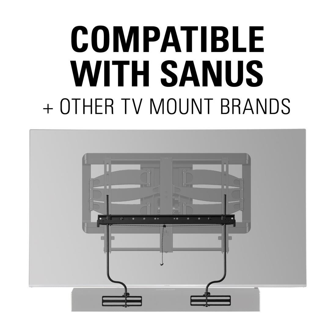 Sanus SASB1-B3 Universal Soundbar Mount Depth Adjustable - Black