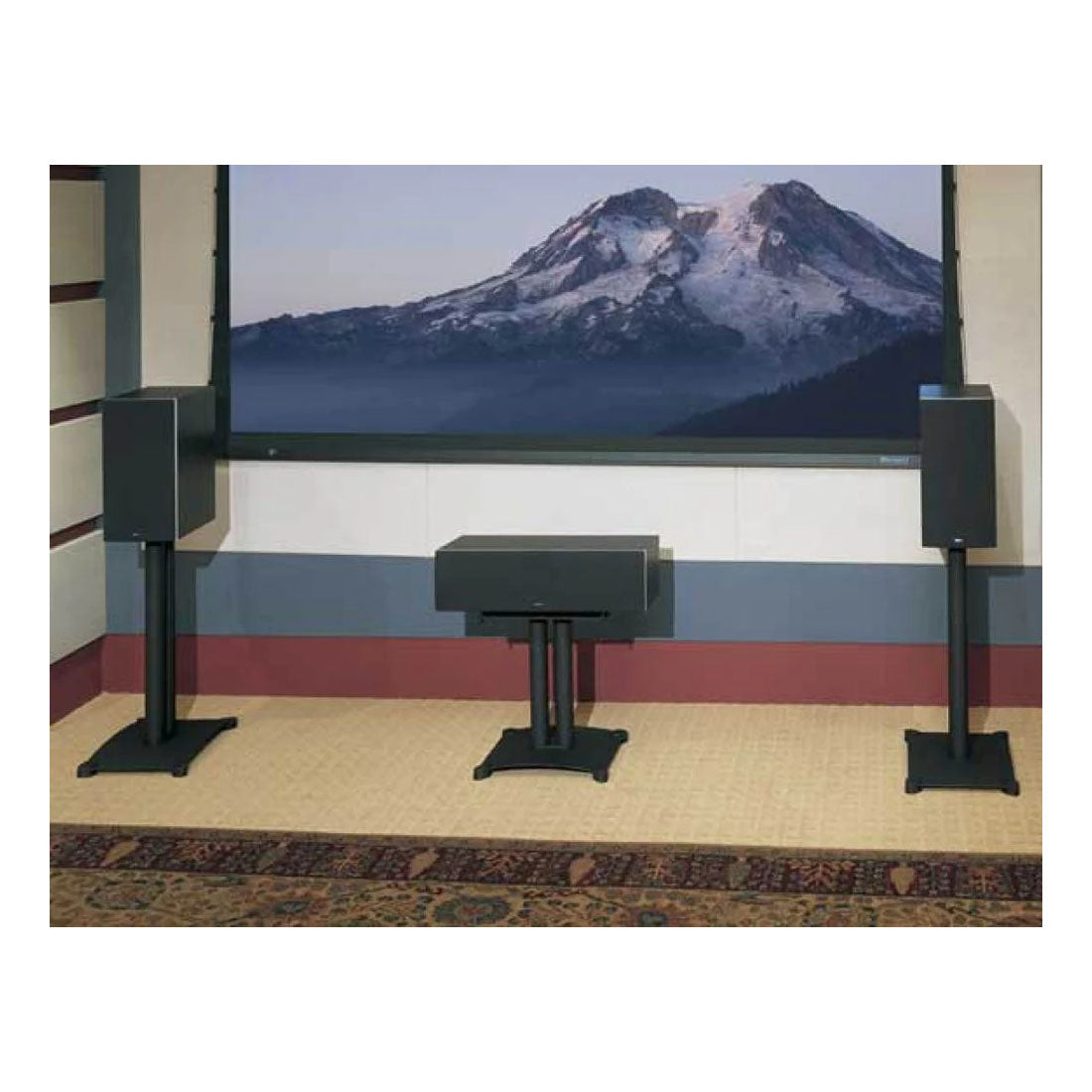 Sanus SF22-B1 22" Heavy Duty Speaker Stands for Bookshelf Speakers up to 35 lbs (Pair)