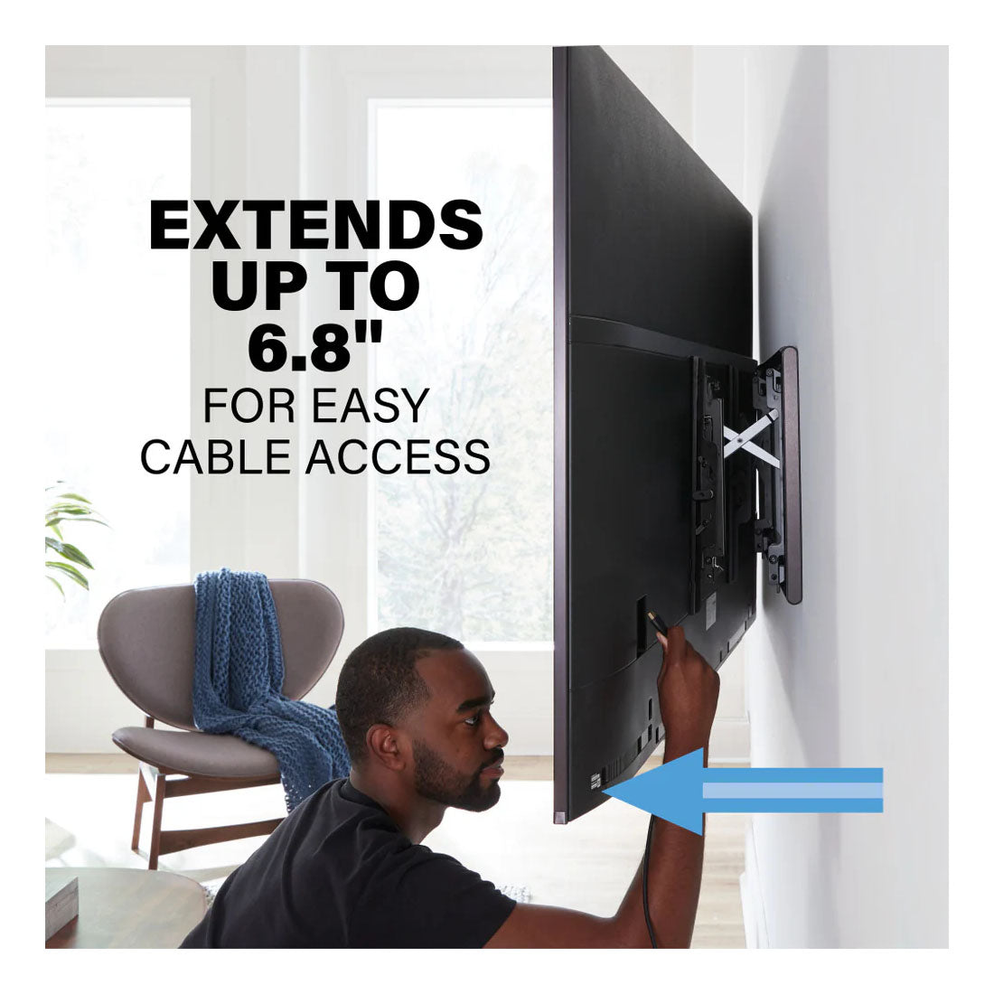 Sanus VDLT17-B1 Large Advanced Tilt 4D TV Wall Mount for 42-90"