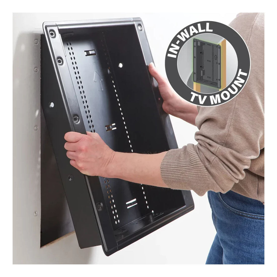 Sanus VIWLF128-B2 Premium Large In-Wall Full-Motion Mount for 42-85" TVs