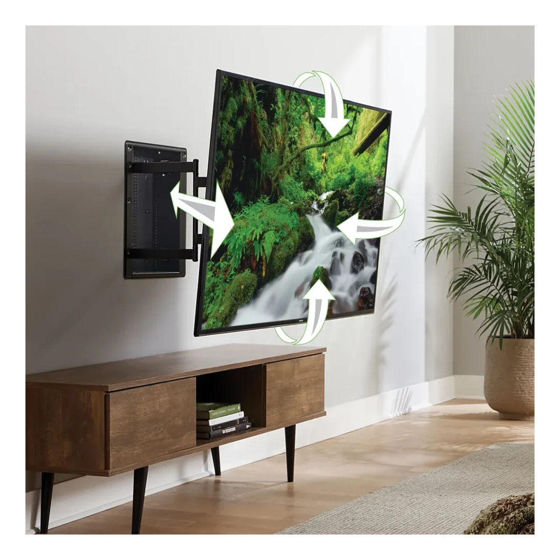 Sanus VIWLF128-B2 Premium Large In-Wall Full-Motion Mount for 42-85" TVs