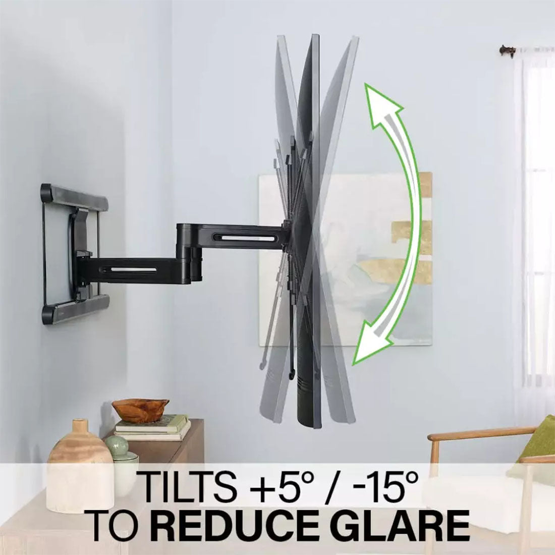 Sanus VLF828-B3 Full-Motion 4D + Shift TV Wall Mount