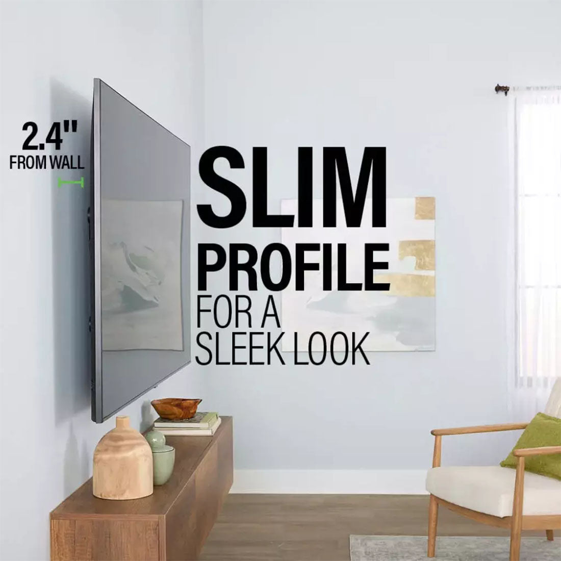 Sanus VLF828-B3 Full-Motion 4D + Shift TV Wall Mount