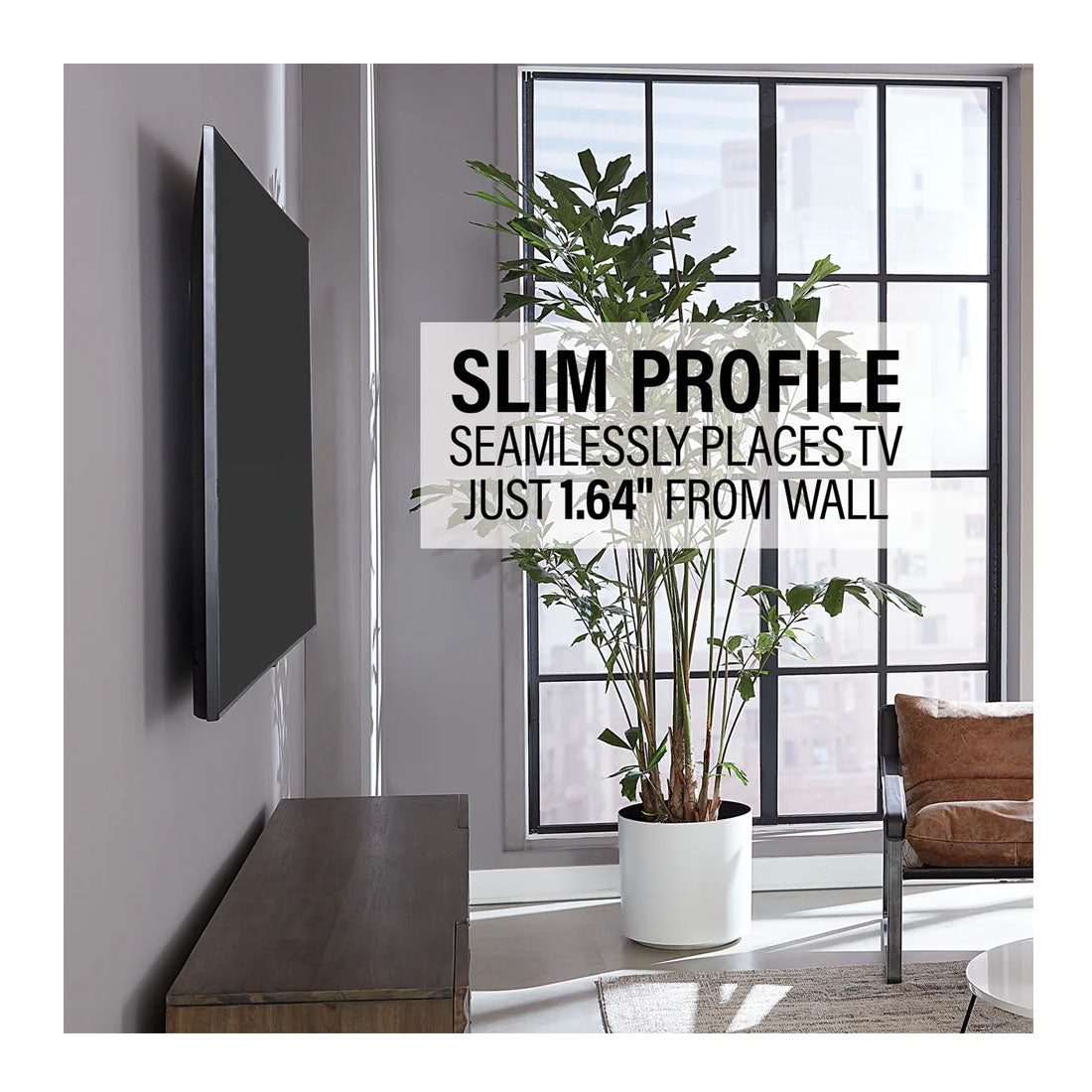 Sanus VLFS820-B2 Super Slim Full Motion TV Mount for Most 40"-90" TVs up to 125 lbs