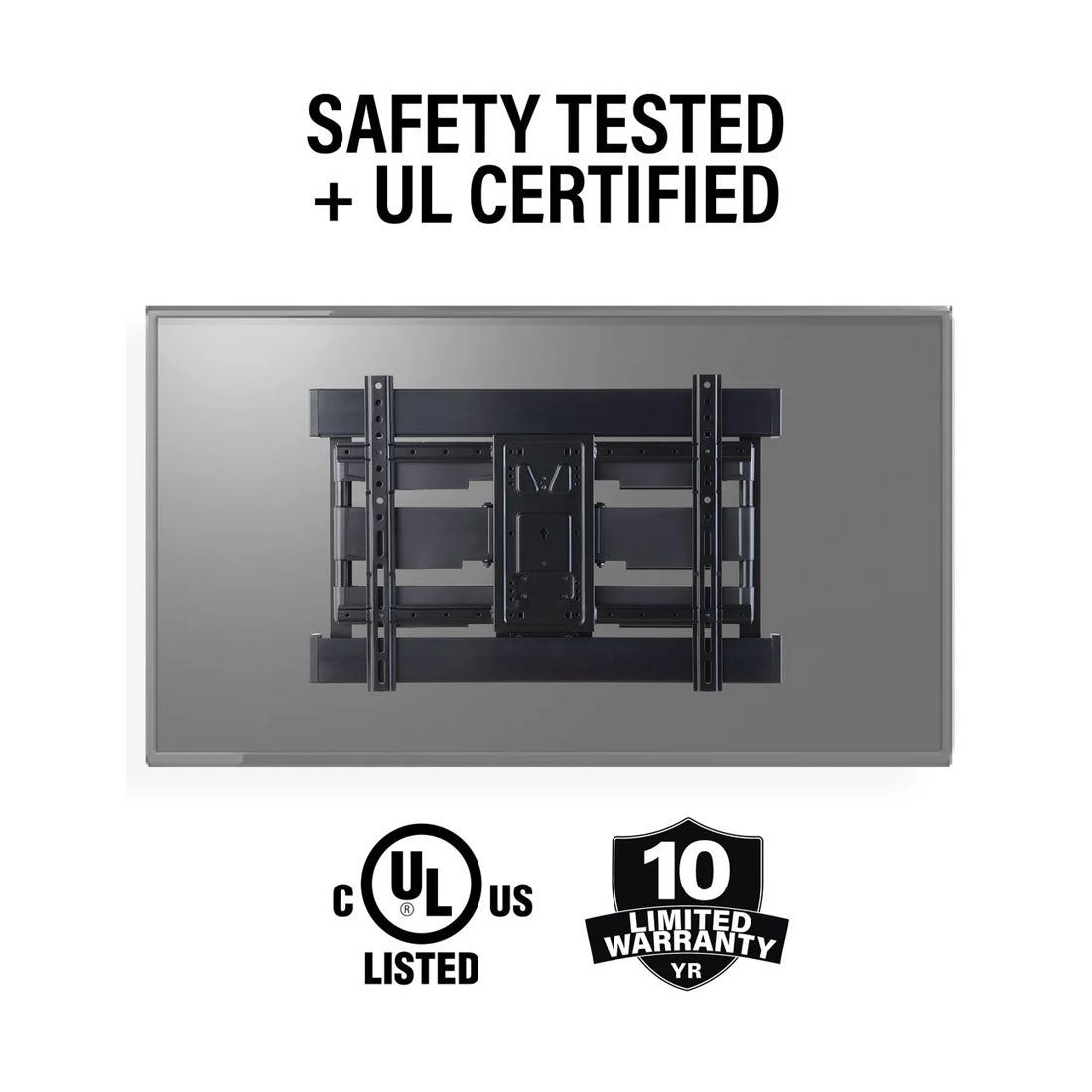 Sanus VLFS820-B2 Super Slim Full Motion TV Mount for Most 40"-90" TVs up to 125 lbs