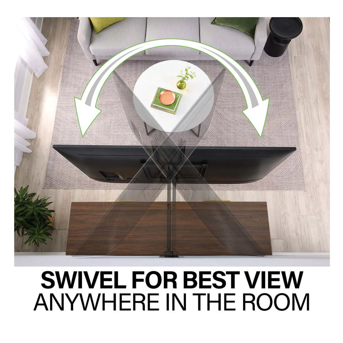 Sanus VMF822-B3 Advanced Full Motion 4D Shift TV Wall Mount for TVs 32"-65"