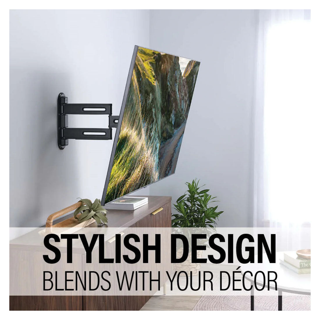 Sanus VMF822-B3 Advanced Full Motion 4D Shift TV Wall Mount for TVs 32"-65"