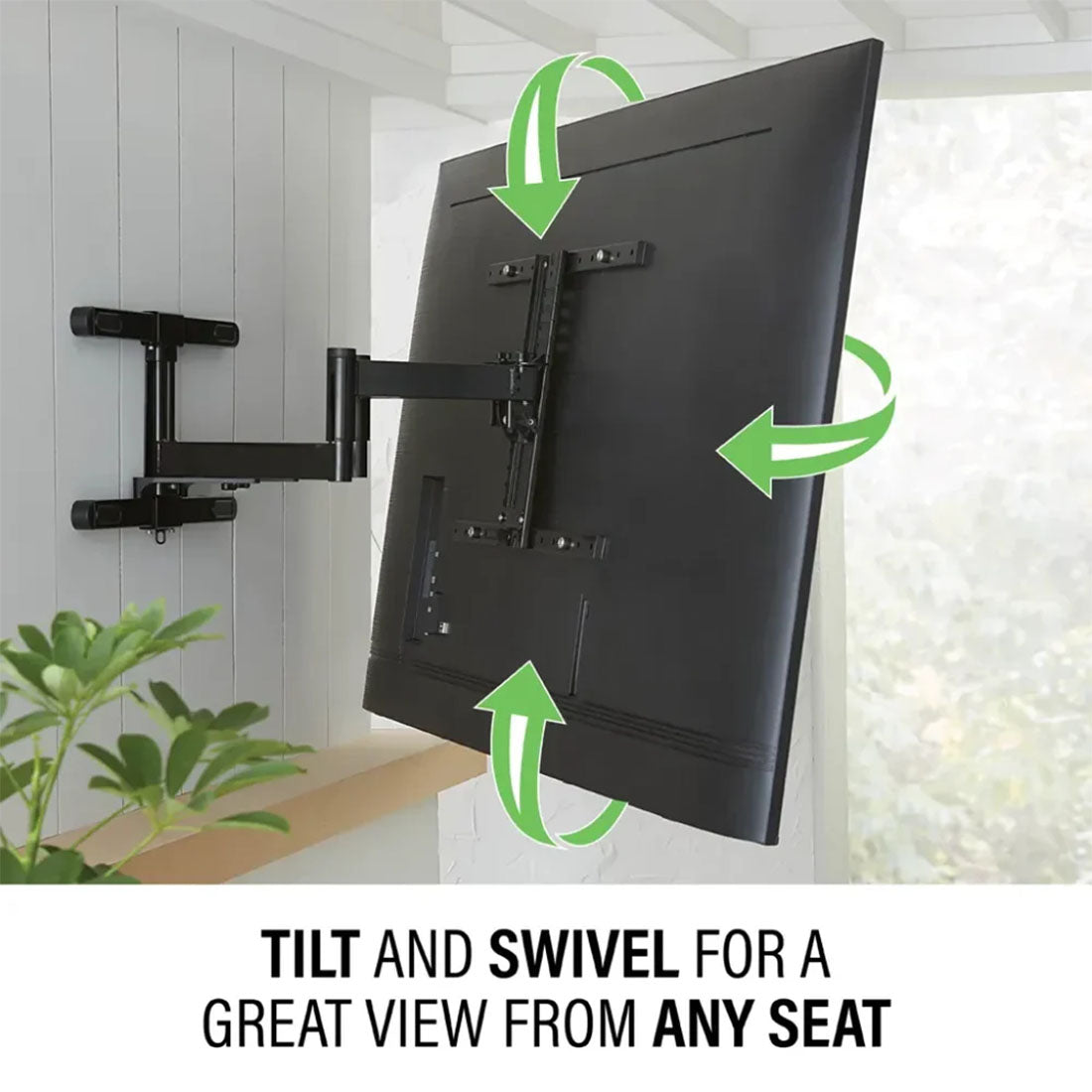 Sanus VODLF125-B3 Outdoor Premium Full-Motion TV Mount