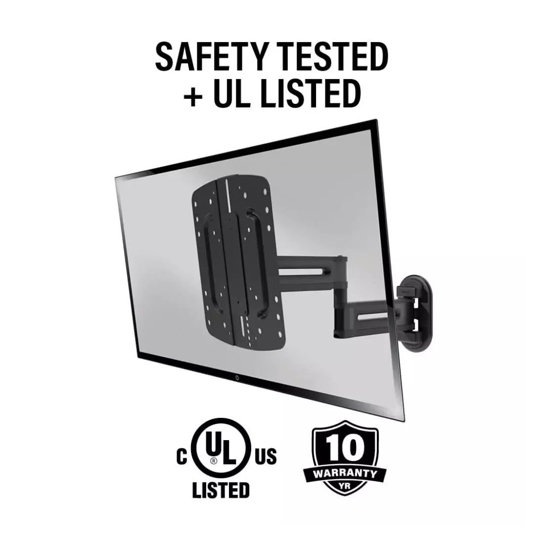 Sanus VSF817 Advanced Full-Motion TV Wall Mount 19"-43" - Black