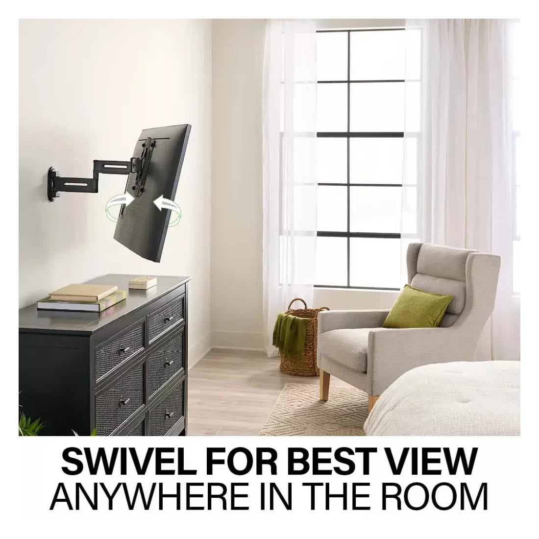 Sanus VSF817 Advanced Full-Motion TV Wall Mount 19"-43" - Black