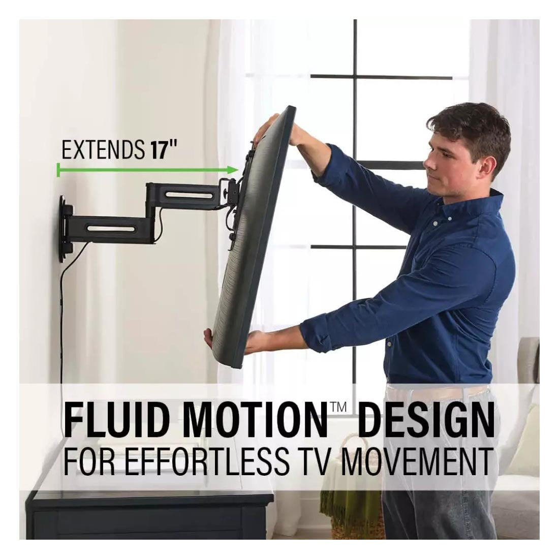 Sanus VSF817 Advanced Full-Motion TV Wall Mount 19"-43" - Black