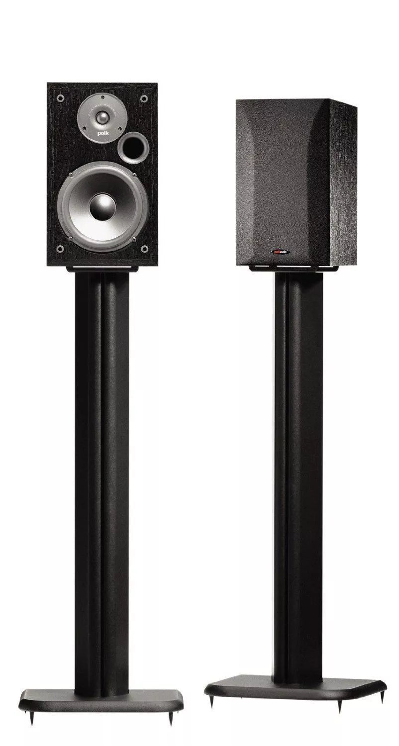 Sanus BF31B Basic Series 31″ Bookshelf Speaker Stands – Pair