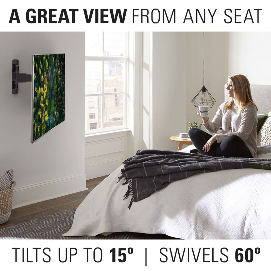Sanus VMF720-B2 Premium Full Motion TV Wall Mount for 32"-65" TVs