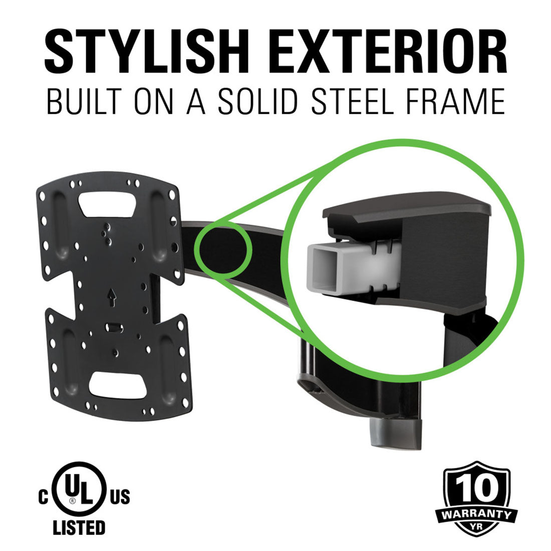 Sanus VSF716-B2 Premium Full Motion TV Wall Mount for 19"-43" TVs