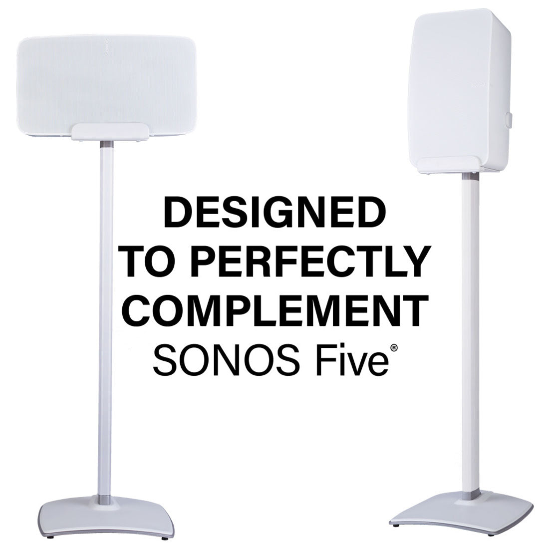 Sanus WSS52-W2 Wireless Speaker Stands for Sonos Five and Play : 5 Speakers - Each