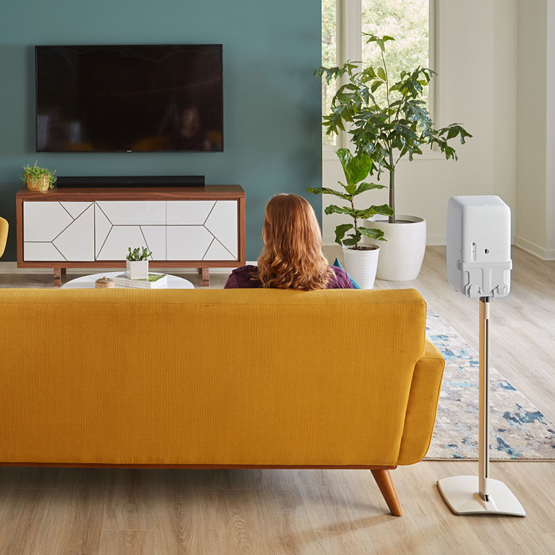 Sanus WSS52-W2 Wireless Speaker Stands for Sonos Five and Play : 5 Speakers - Each