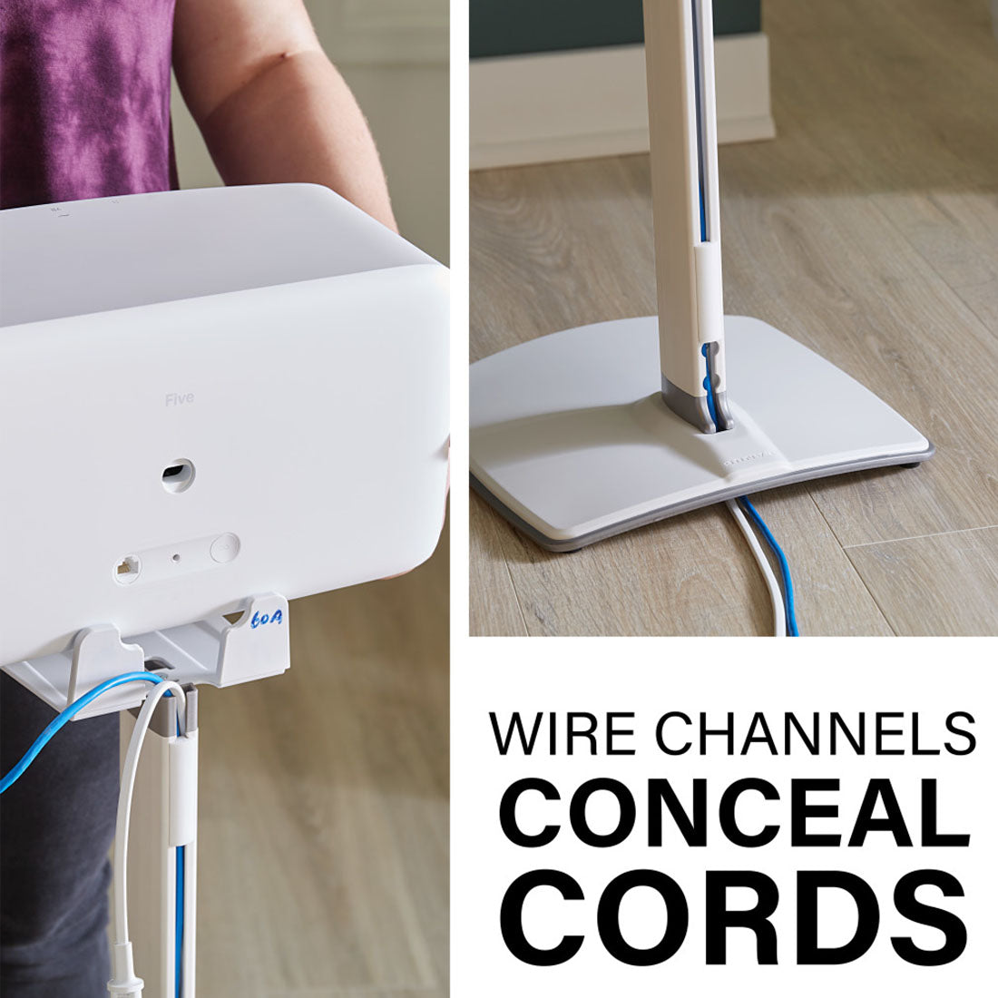 Sanus WSS52-W2 Wireless Speaker Stands for Sonos Five and Play : 5 Speakers - Each