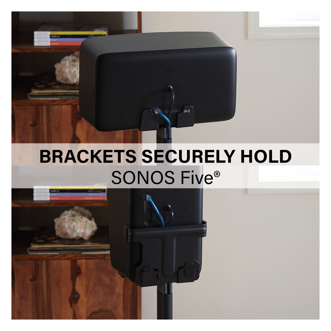 Sanus WSS52 Wireless Speaker Stands for Sonos Five and Play : 5 Speakers - Each