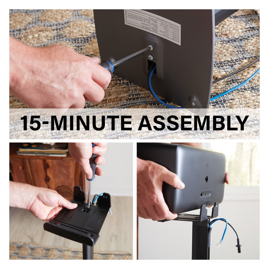 Sanus WSS52 Wireless Speaker Stands for Sonos Five and Play : 5 Speakers - Each