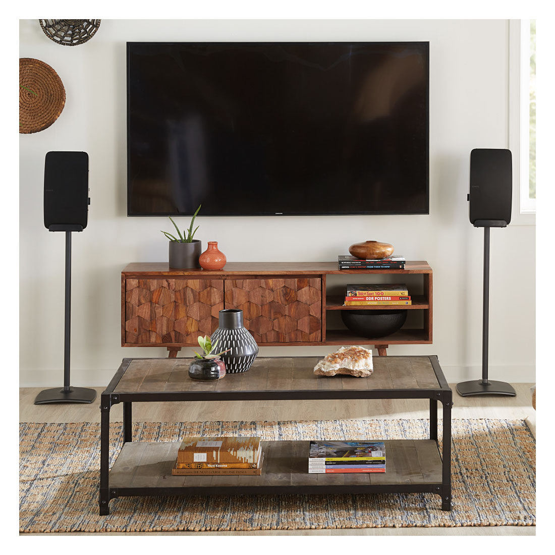 Sanus WSS52 Wireless Speaker Stands for Sonos Five and Play : 5 Speakers - Each