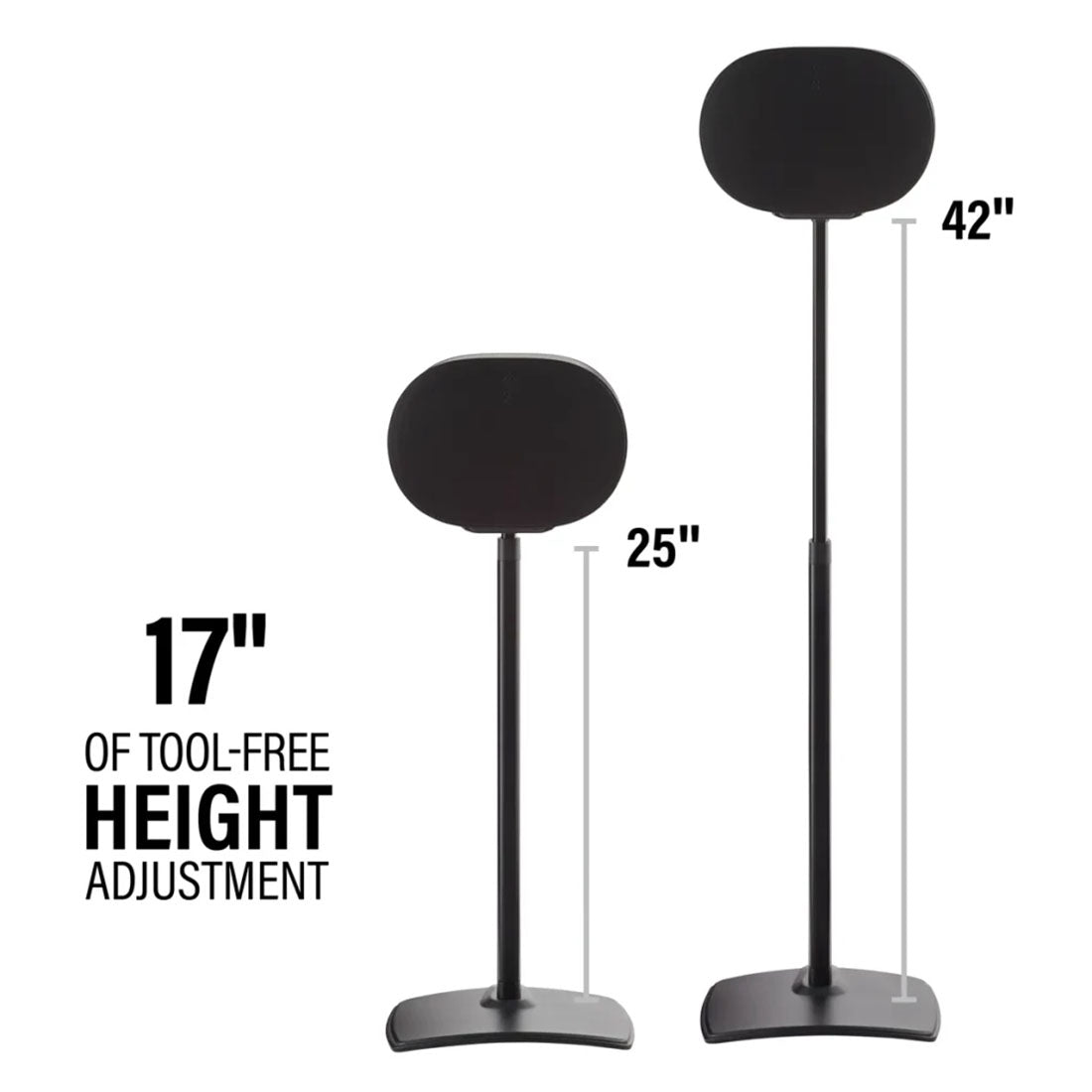 Sanus WSSE3A1 Height Adjustable Speaker Stand For Sonos Era 300 - Each