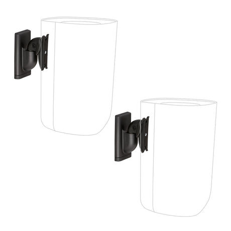 Sanus WSWMU2-B2 Speaker Wall Mounts for Bookshelf Speakers up to 10 lbs - Pair
