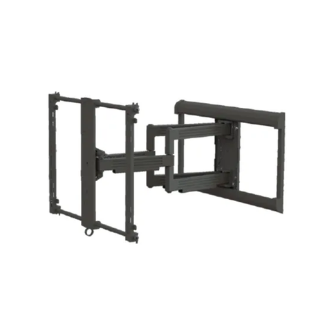 SANUS CILF226-B1 Large Full Motion TV Wall Mount for 37" to 80" TVs up to 135 lbs