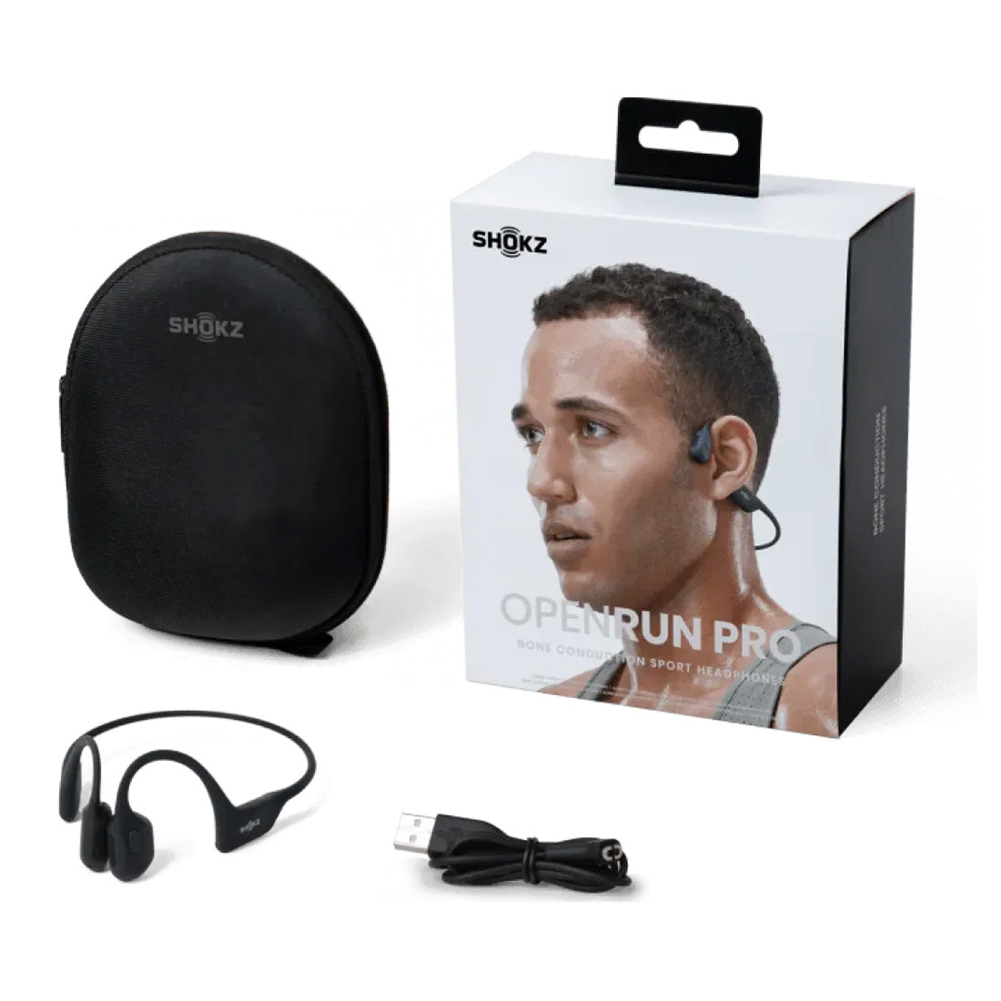 Shokz OpenRun Pro Bone Conduction Open Ear Bluetooth Headphones (52845)